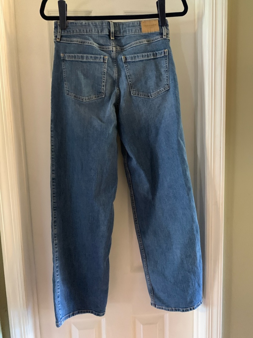 abercrombie kids Wide-Leg Jeans in Medium Blue Wash Size 15/16 - Picture 5 of 6